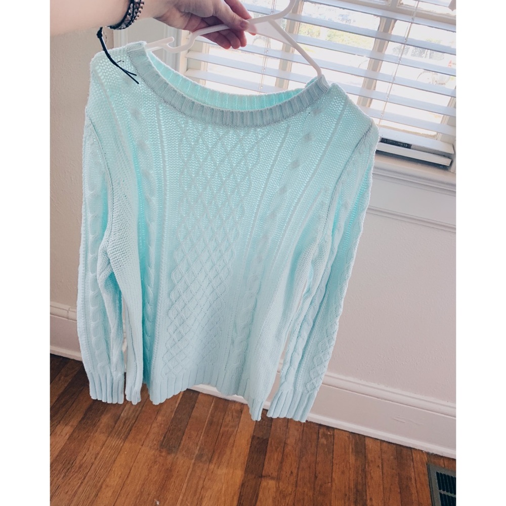 SEA FOAM GREEN OVERSIZED SWEATER//SIZE L//OLD NAVY